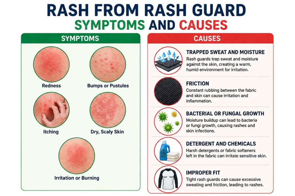 Symptoms of rashes
