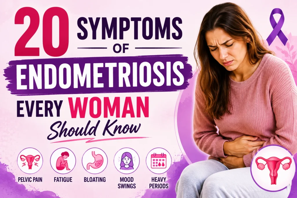20 Symptoms of endometriosis every woman should know