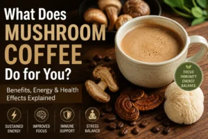 what does mushroom coffee do for you?