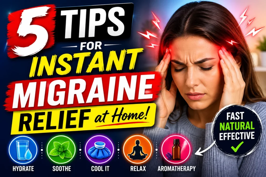5 Tips for Instant Migraine Relief