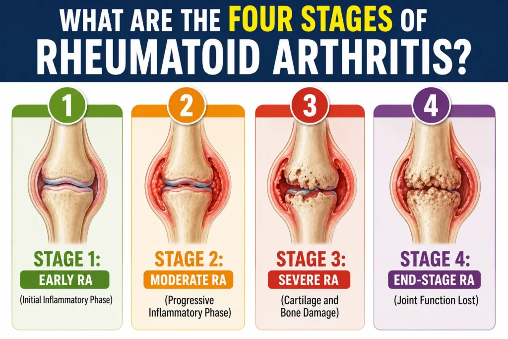 What Are the Four Stages of Rheumatoid Arthritis?