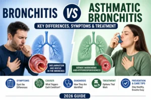 what is the difference between Bronchitis and Asthmatic Bronchitis