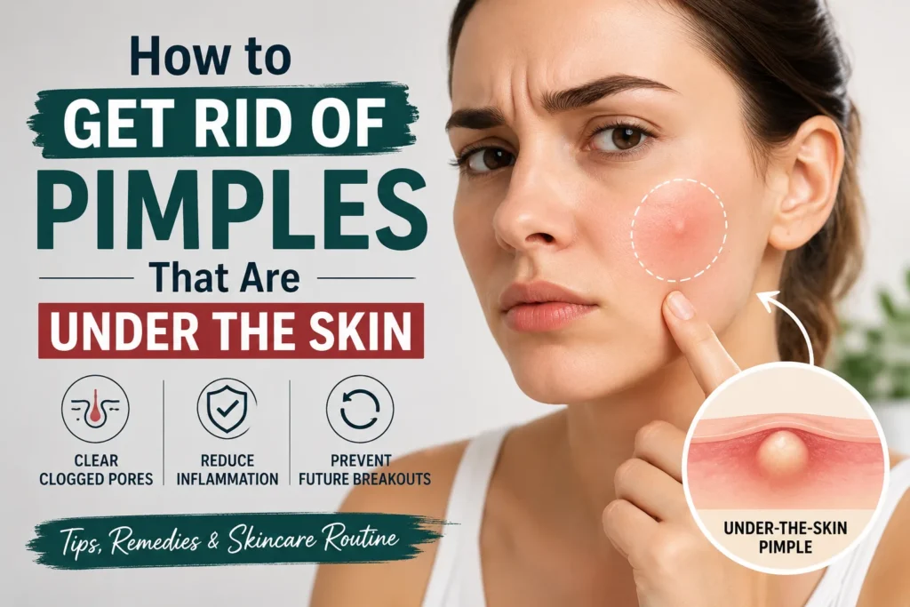 How to Get Rid of Pimples That Are Under the Skin