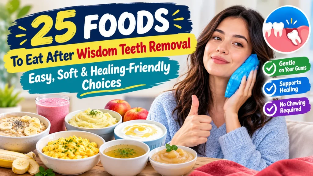 25 foods to eat after wisedom teeth removal